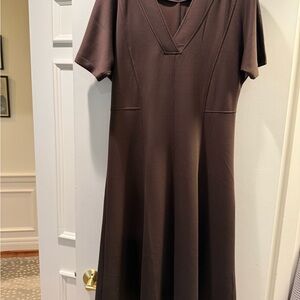 Banana Republic Factory Dark Brown Midi Dress